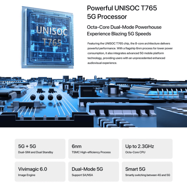 UMIDIGI Note 100 5G – 6.8" Android 14 Smartphone mit 16 GB RAM (8+8), 256 GB Speicher & 50MP Kamera - Image 13