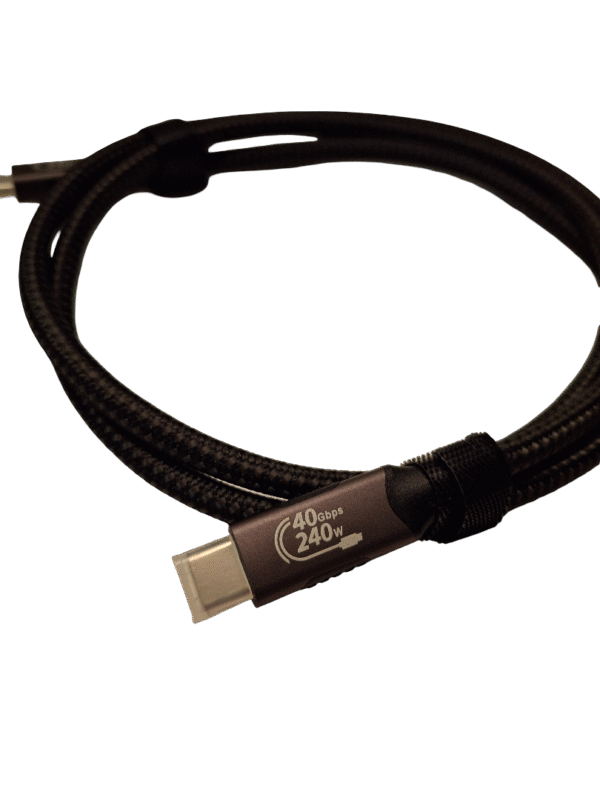 Thunderbolt 4 / USB4 Kabel – 40Gbps | 240W PD3.1 Schnellladen | 8K Video | 1m - Image 2